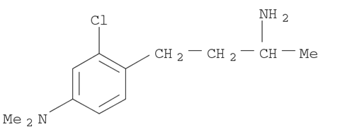 82516-75-4,Benzenepropanamine,2-chloro-4-(dimethylamino)- R-methyl-,FLA 417;